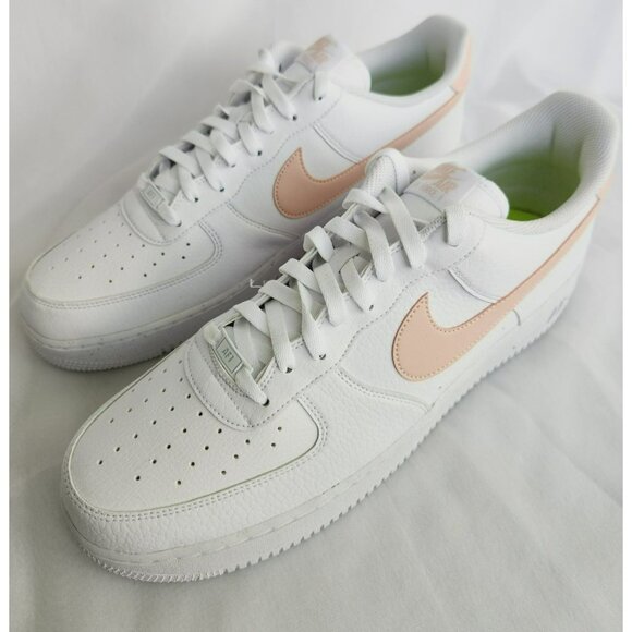 13 MEN\'S NIKE AIR FORCE ONE 1 07 NEXT NATURE WHITE / PINK DN1430-106 SNE… main image 6